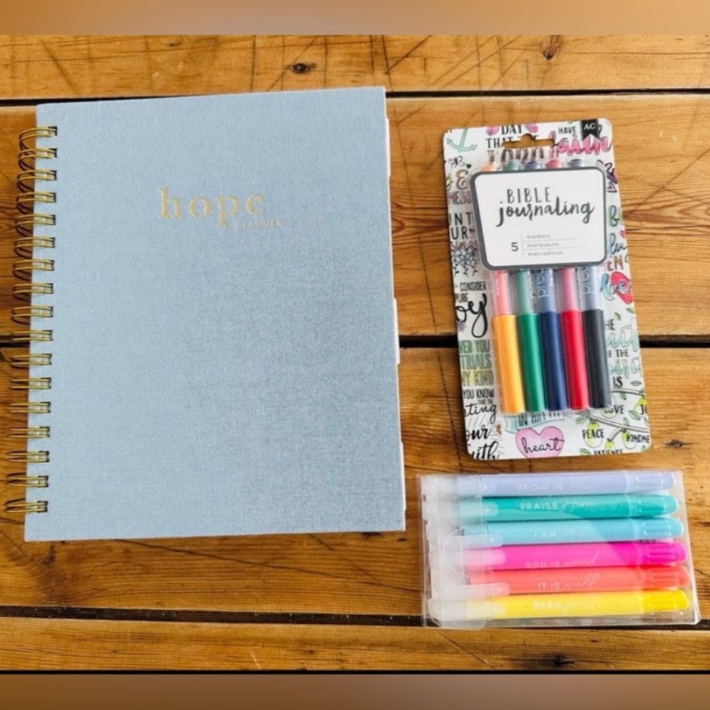 HOPE PLANNER – WEEKLY & Bible Journaling Markers & Highlighters!